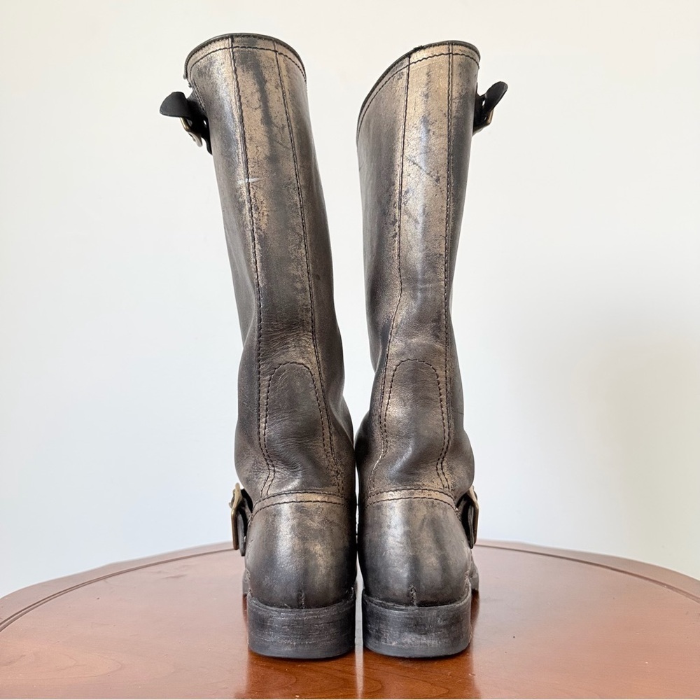 Frye x Coach Special Edition Veronica Tall Distressed Leather Boots | US 6.5 - Picture 3 of 9